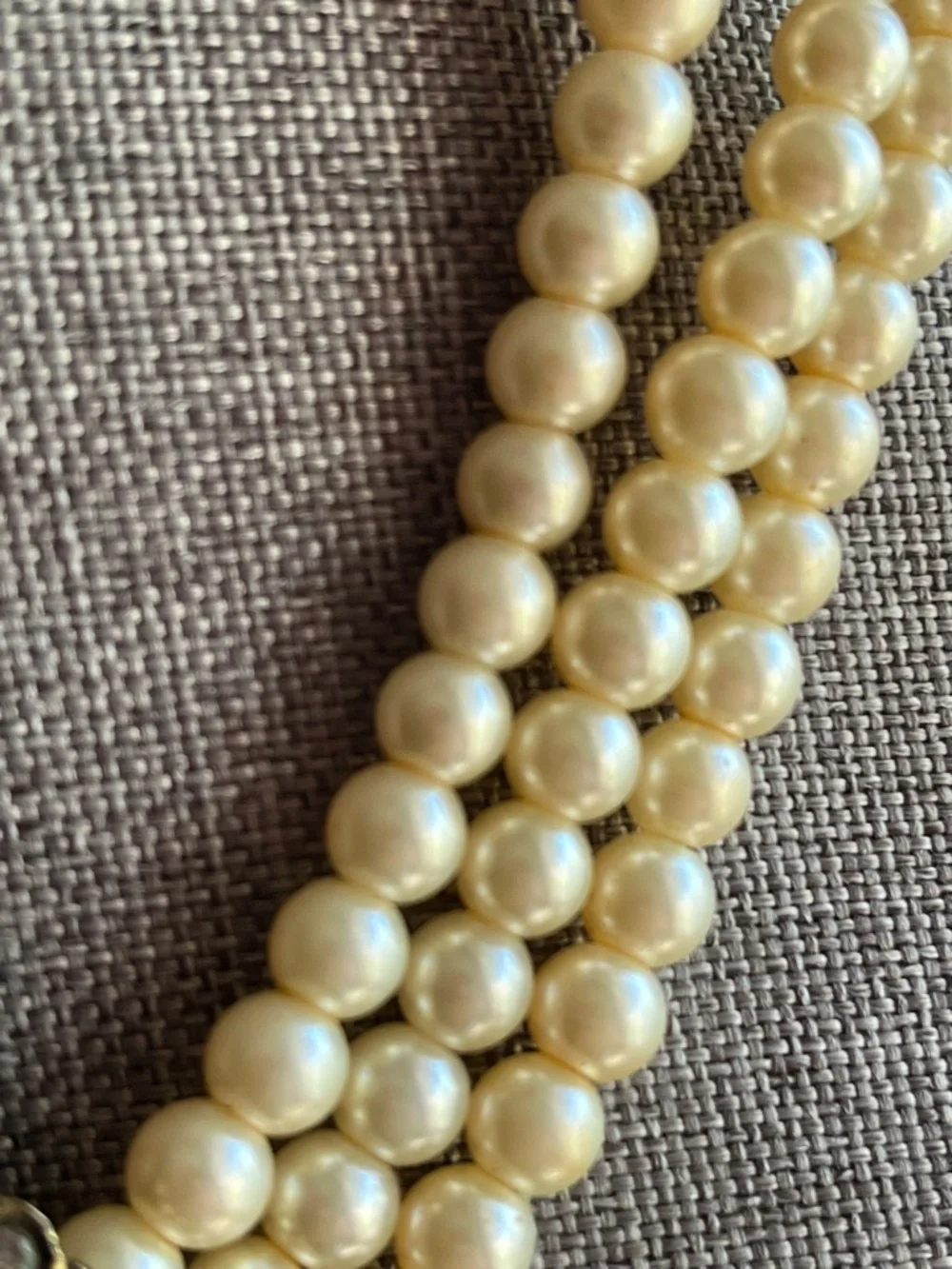 Heidi Daus Pearl Necklace with Ornate Silver Medallion